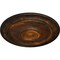 Ekena Millwork Small Classic Ceiling Medallion (Fits Canopies up to 10"), Hand-Painted Rust, 40 1/4"OD x 3 1/8"P CM40CLRUS - alternate 4